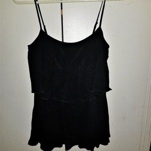 5 for $25! BCBG Black Tiered Slinky Top - XS